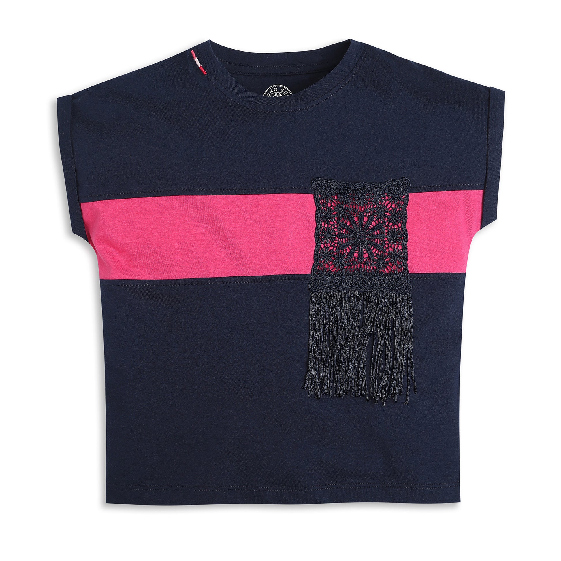 Girls Regular Fit Solid T-Shirt