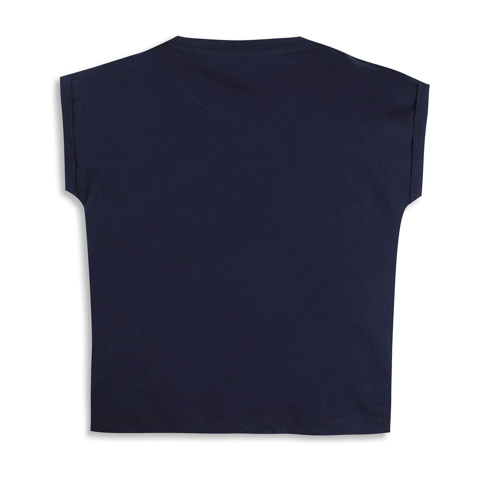 Girls Regular Fit Solid T-Shirt