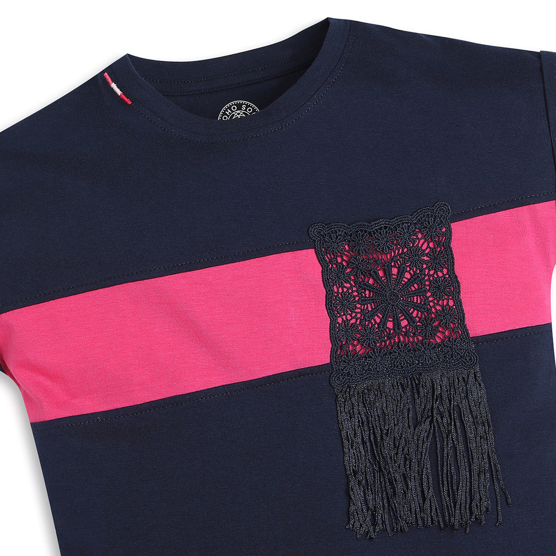 Girls Regular Fit Solid T-Shirt