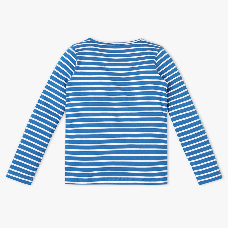 Girls Striped Crew Neck T-Shirt