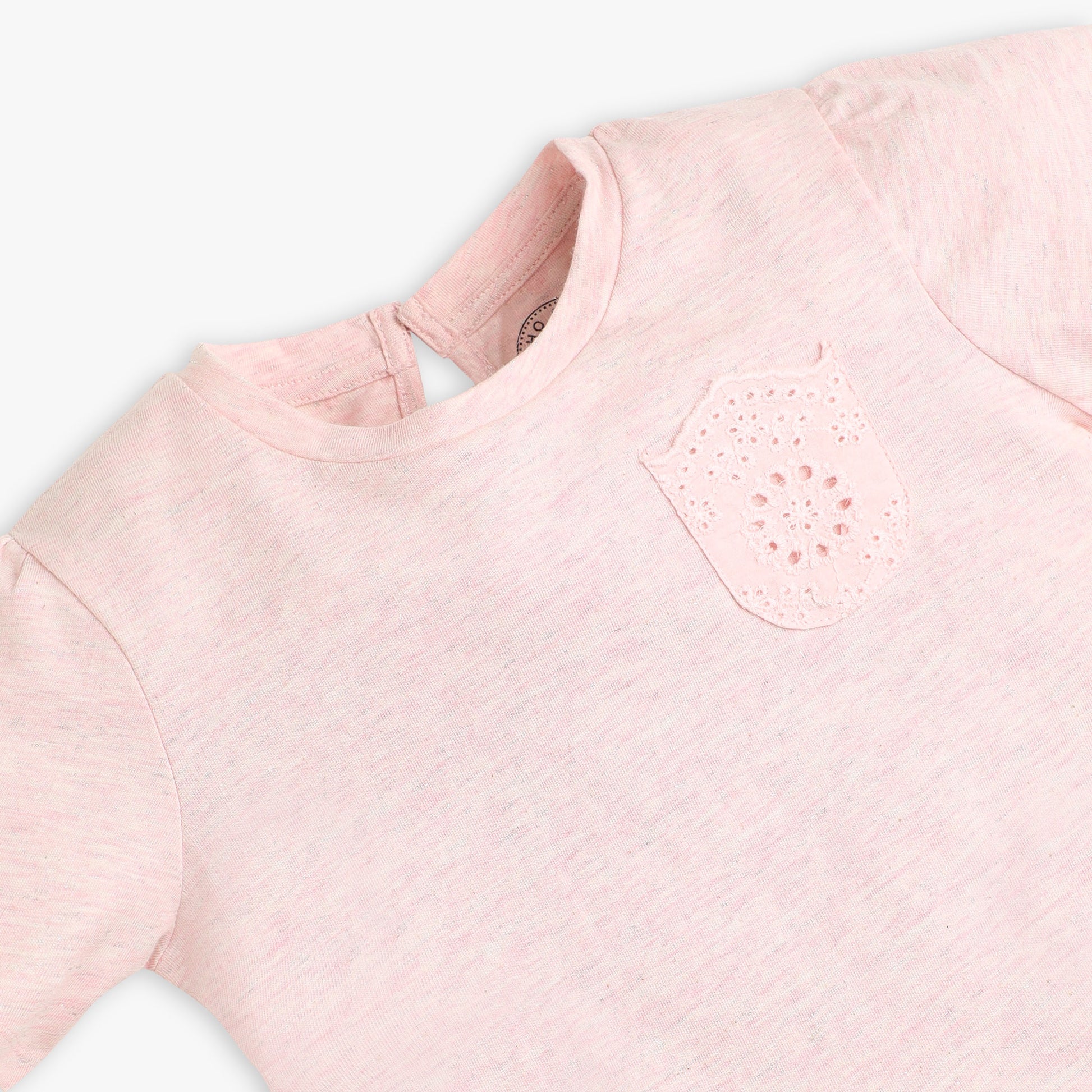 Girls Regular Fit Solid Scoop Neck Frock