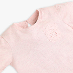 Girls Regular Fit Solid Scoop Neck Frock