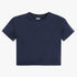 Girls Boxy Fit Solid Crew Neck Short Sleeve T-Shirt