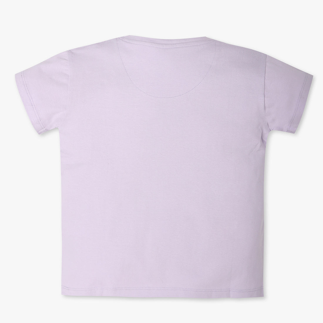 Girls Regular Fit Solid Crew Neck T-Shirt