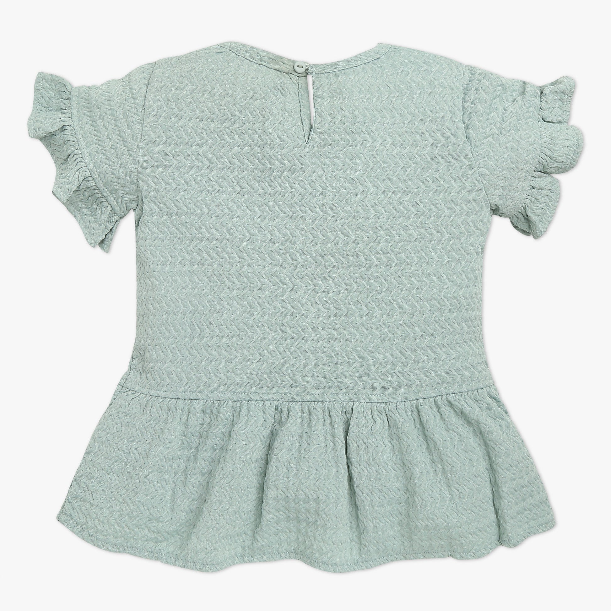 Girls Solid Round Neck T-Shirt