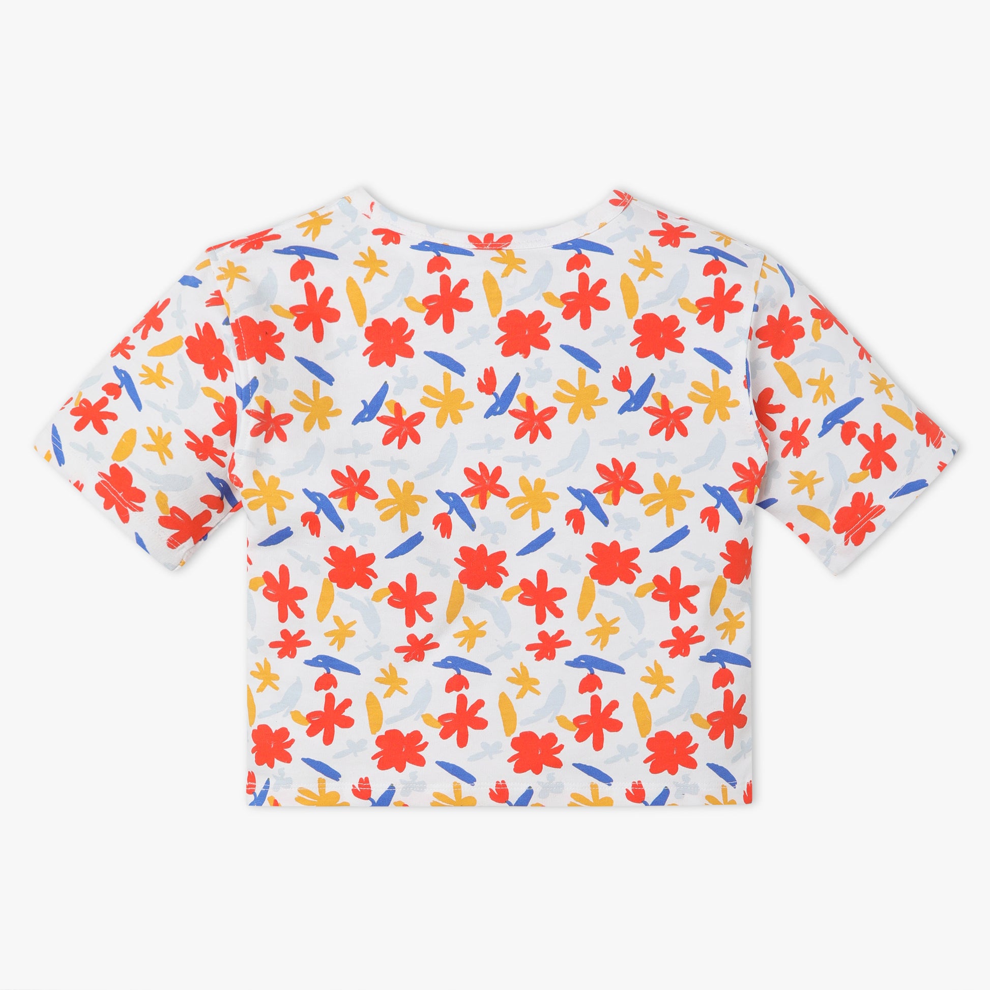 Girls Regular Fit Printed Crew Neck Short Sleeve T-Shirt