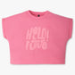 Girls Regular Fit Printed Crew Neck T-Shirt