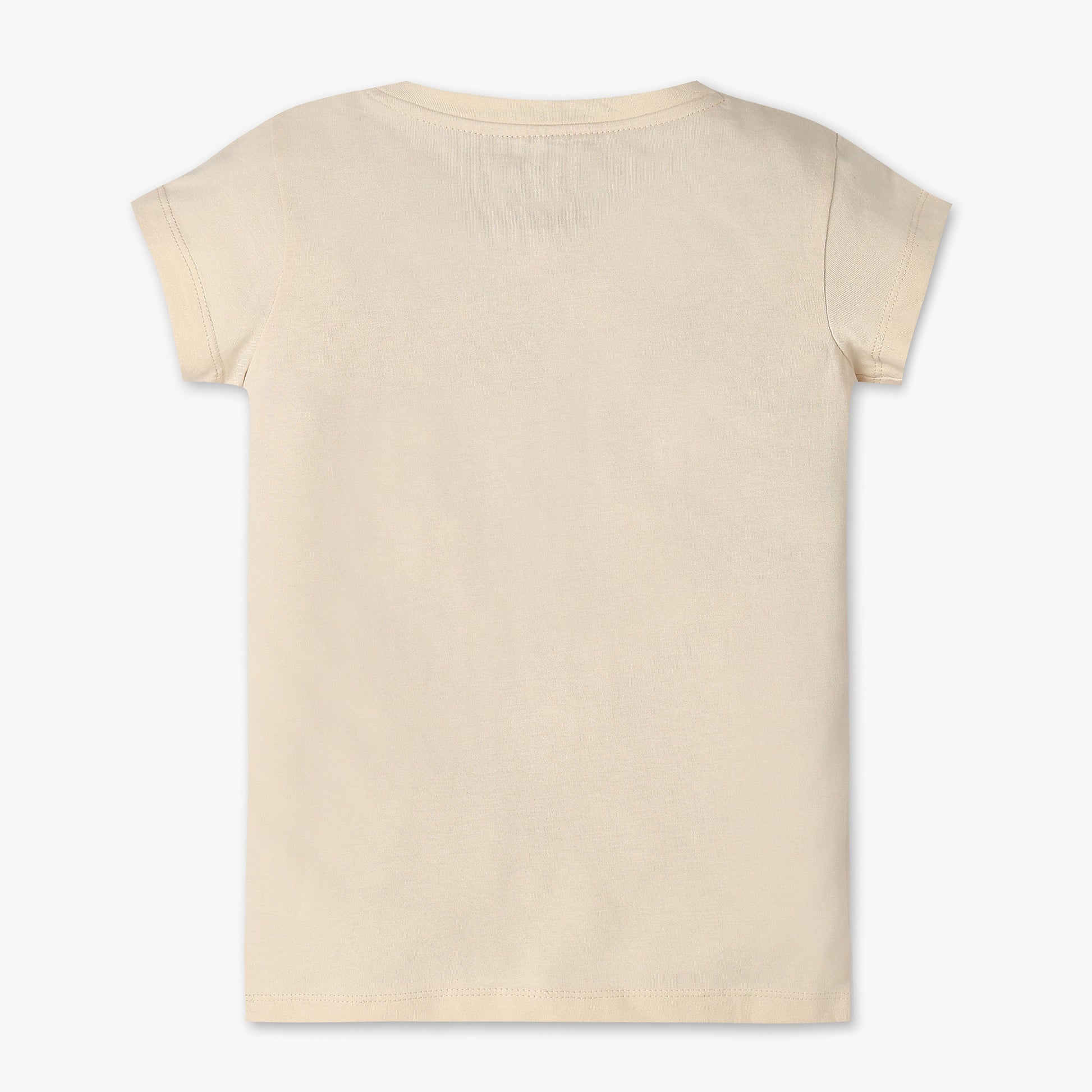 Girls Knitted Fairy Graphic With Soft Petal Embroidery T-Shirt