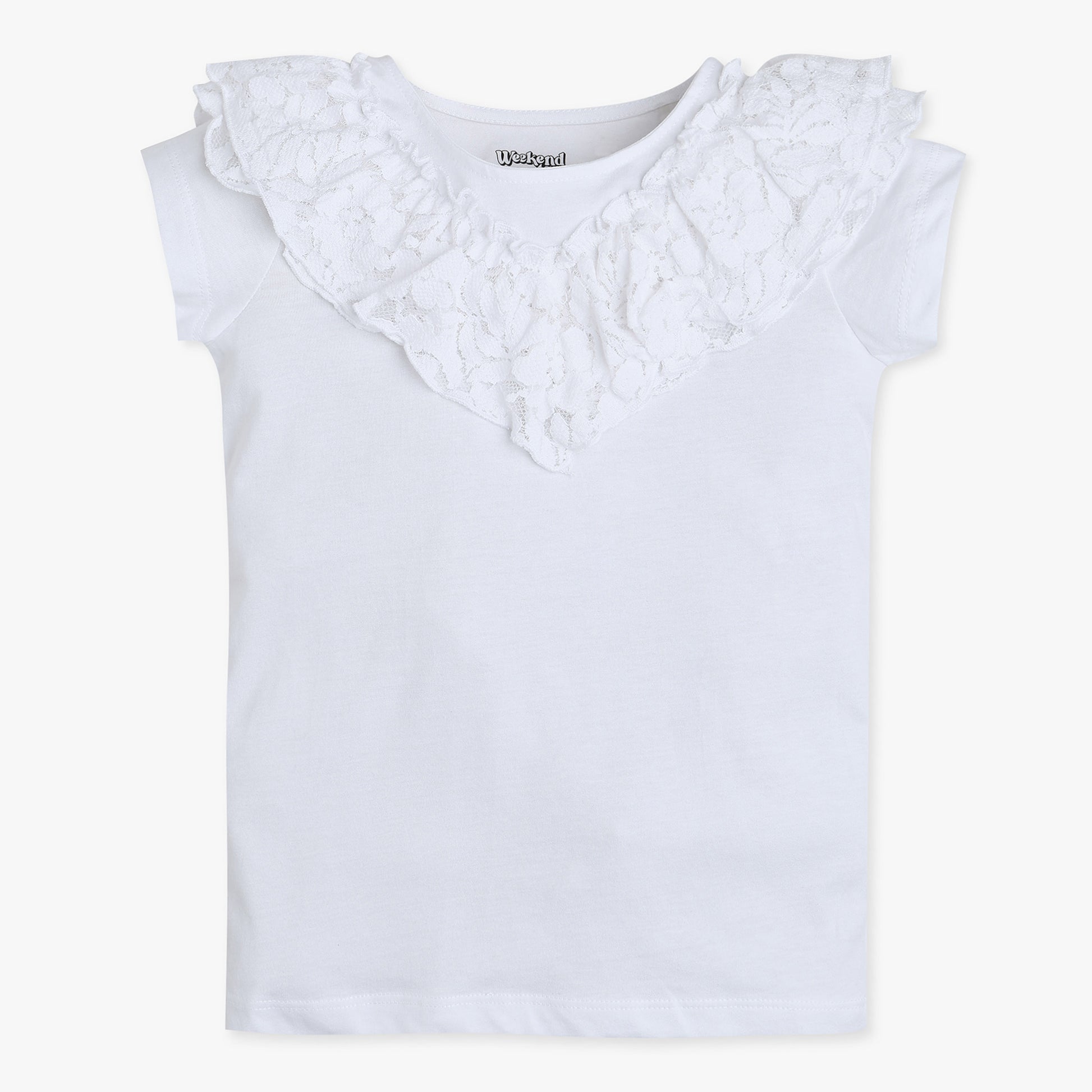 Buy Girls Regular Fit Solid Short Sleeve T-Shirt  - Style Union