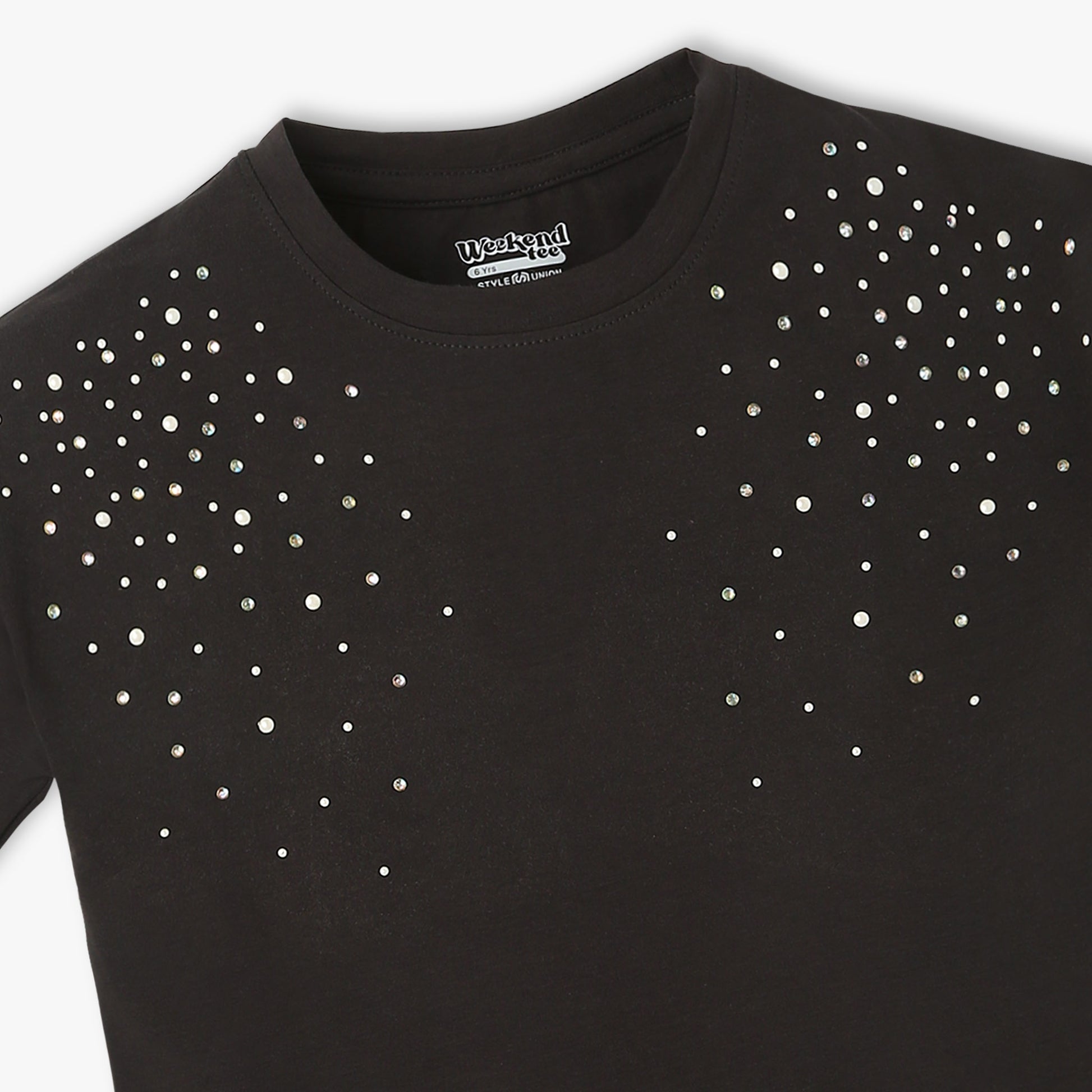 Girls Crew Neck Short Sleeve T-Shirt