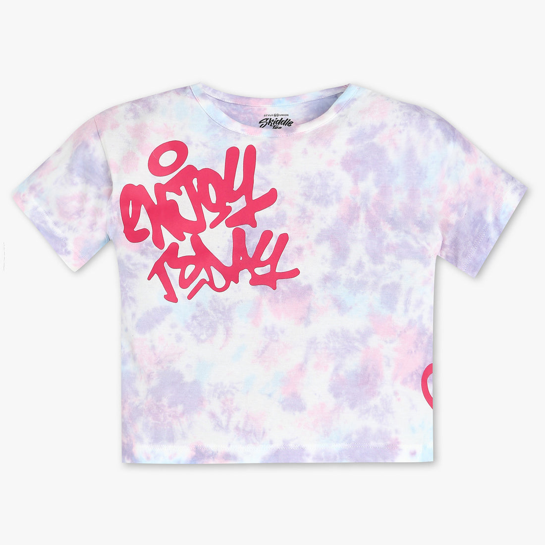 Buy Girls Regular Fit Tie - Dye Cap Sleeve T-Shirt  - Style Union