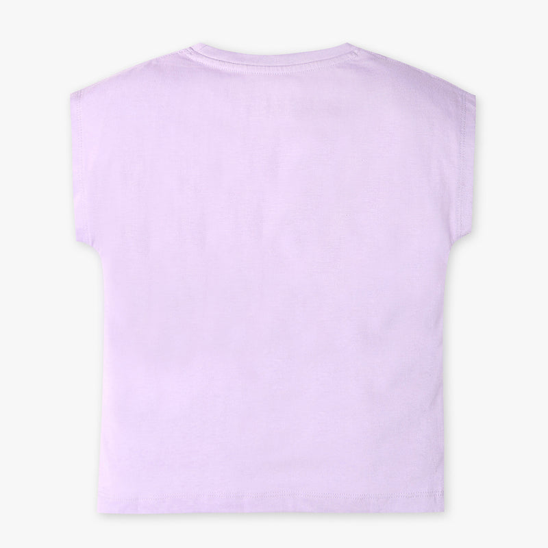 Girls Cotton Fabric Dolman Sleeve T-Shirt