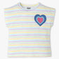 Girls Cotton Striped Weekend T-Shirt