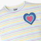 Girls Cotton Striped Weekend T-Shirt