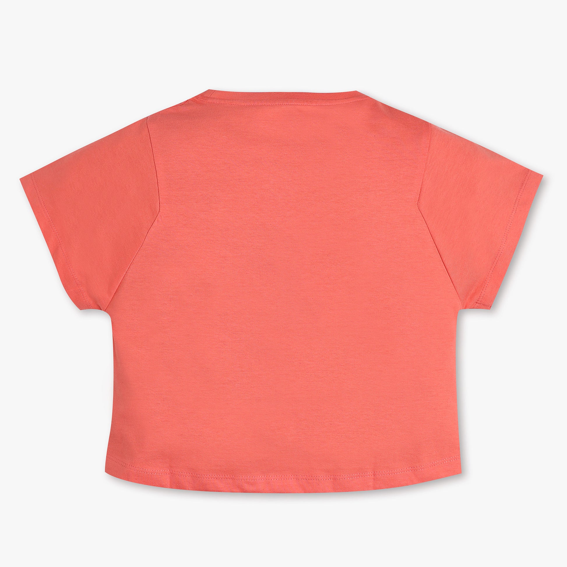 Buy Girls Boxy Fit Solid Short Sleeve T-Shirt  - Style Union
