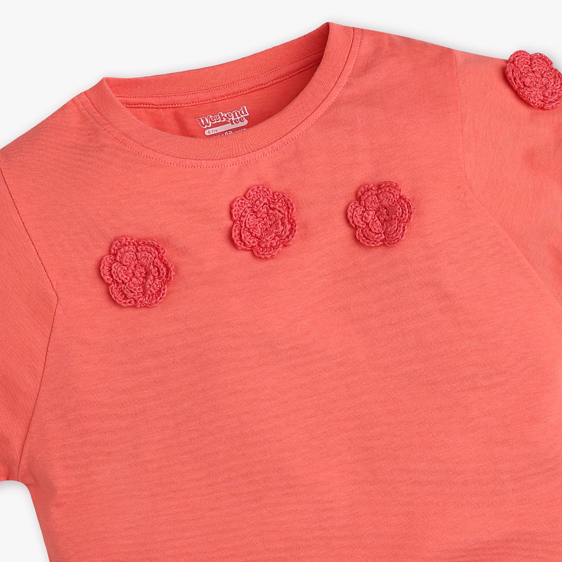 Buy Girls Boxy Fit Solid Short Sleeve T-Shirt  - Style Union