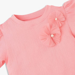 Girls Cotton Crew Neck Weekend T-Shirt