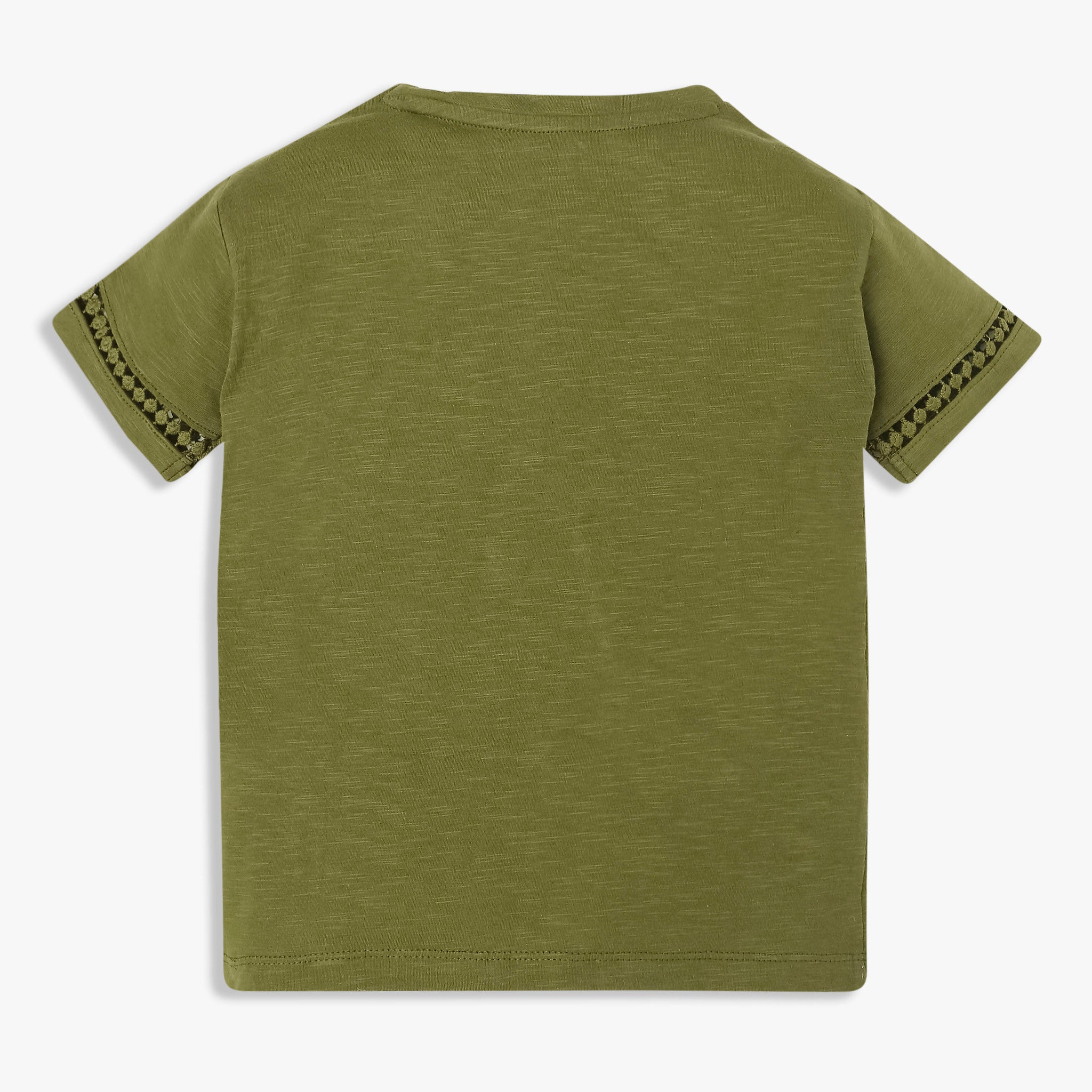 Girls Cotton Crew Neck T-Shirt