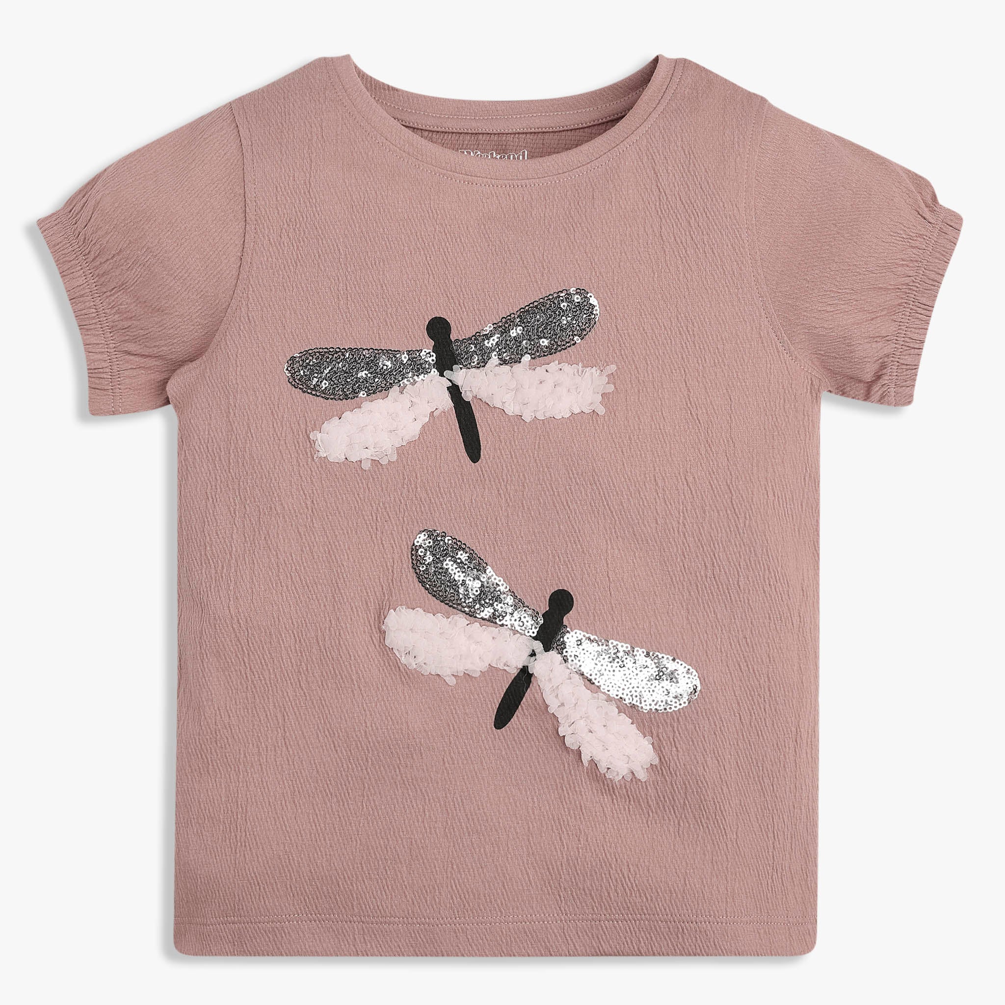 Girls Embellished Weekend T-Shirt