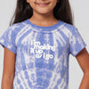 Girls Cotton Tie - Dye Pop Petals T-Shirt