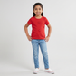 Girls Solid Crew Neck T-Shirt