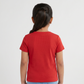 Girls Solid Crew Neck T-Shirt