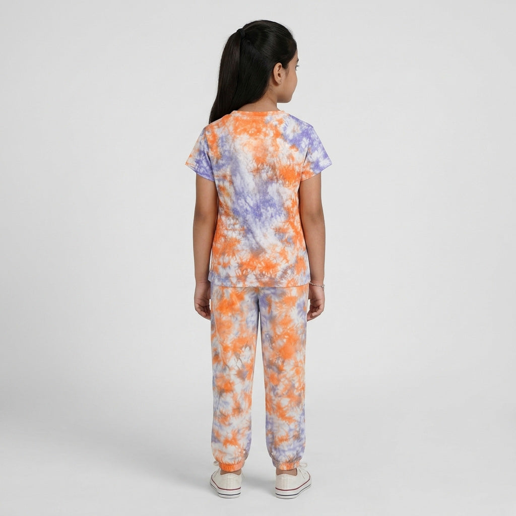 Girls Cotton Tie - Dye T-Shirt