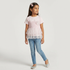 Girls Cotton Embellished T-Shirt