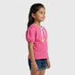 Girls Cotton Solid T-Shirt