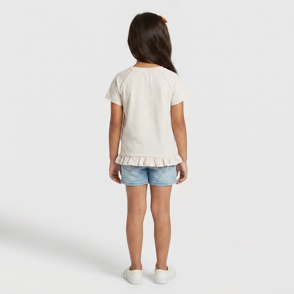 Girls Graphic Crew Neck T-Shirt