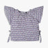 Girls Printed A-Line Binding Tape Detail Top with Flared Raglan Sleeve Fabric Top