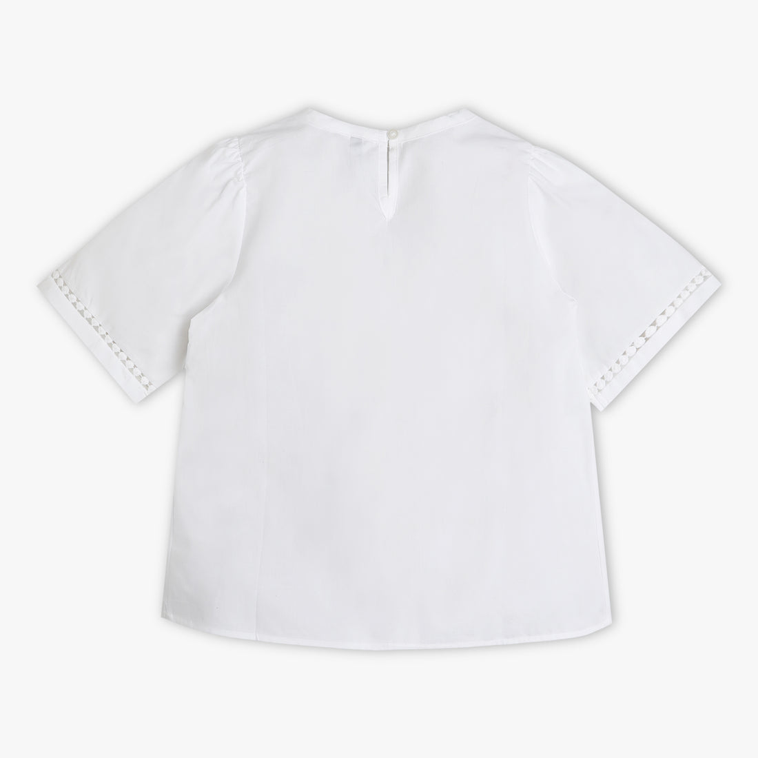 Girls Regular Fit Solid Round Neck Top