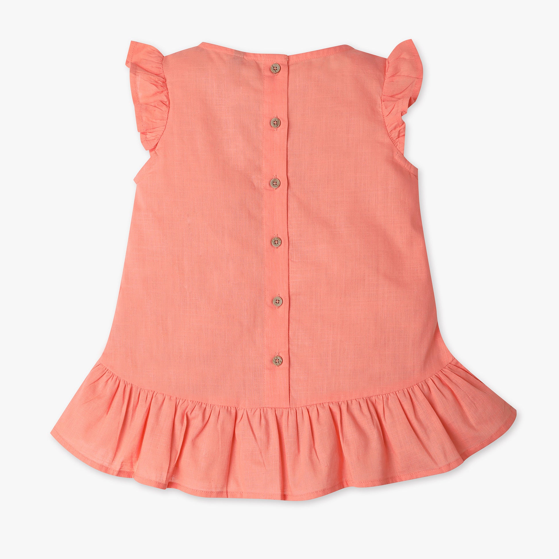 Girls Regular Fit Round Neck Solid Top