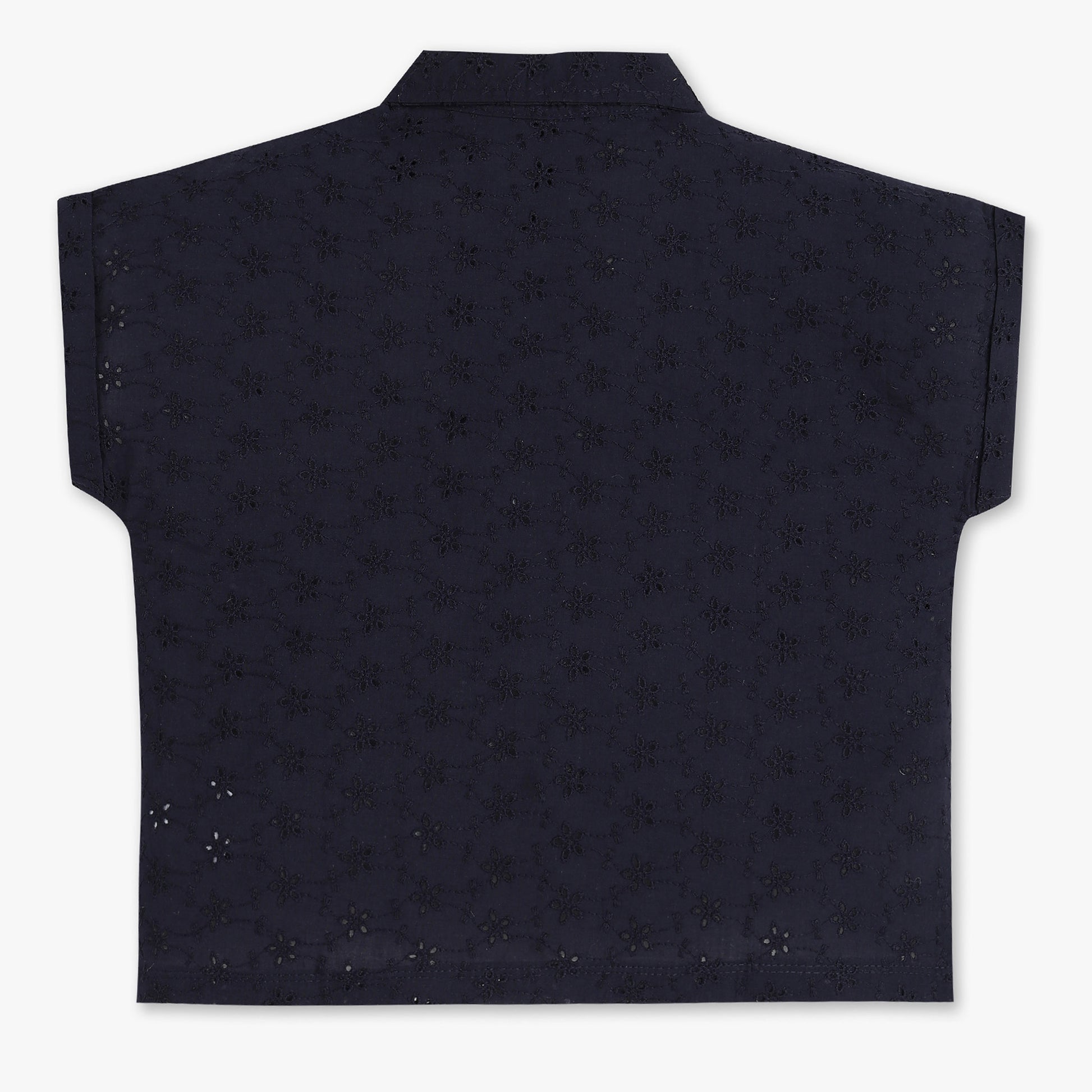 Buy Girls Regular Fit Embroidered Short Sleeve Top  - Style Union