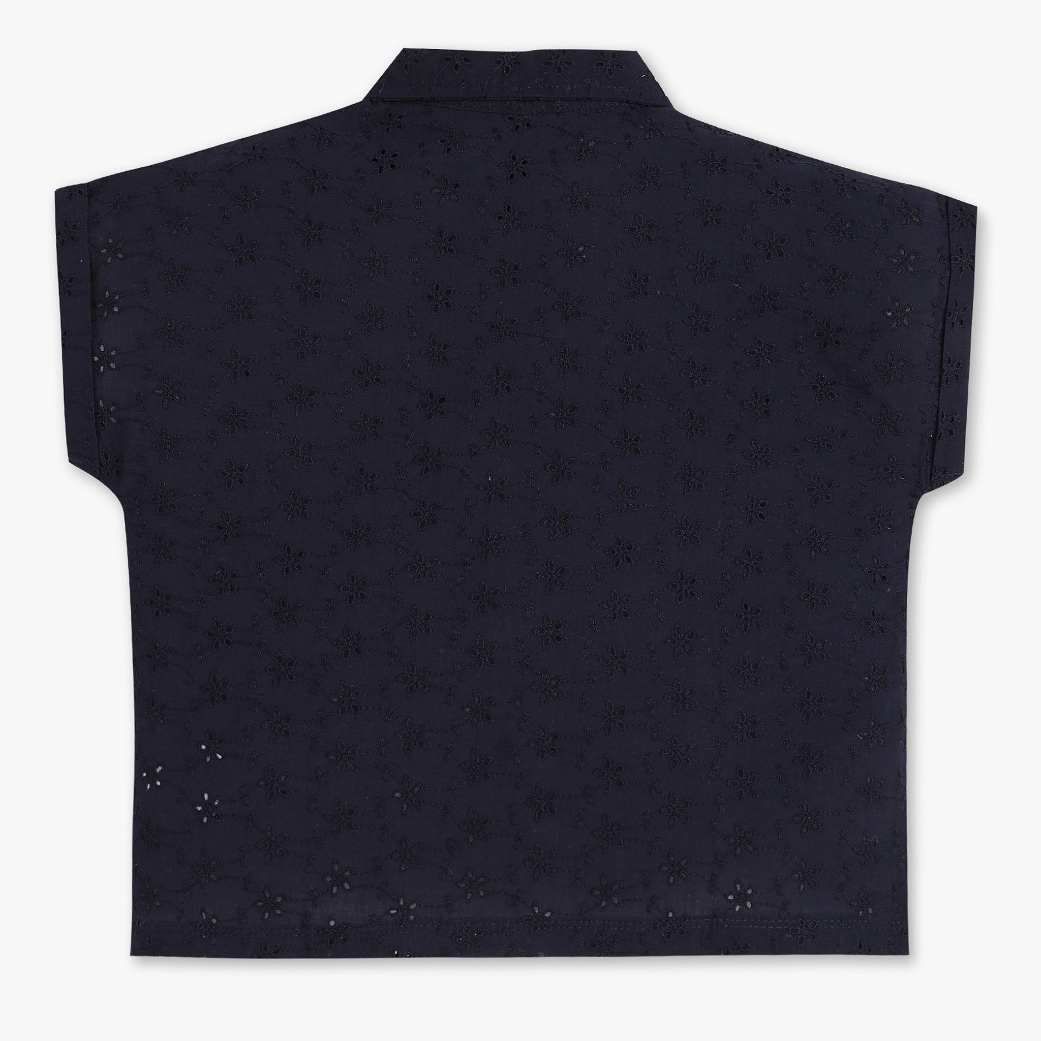 Buy Girls Regular Fit Embroidered Short Sleeve Top  - Style Union