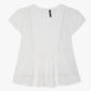 Girls Regular Fit Solid V-Neck Top