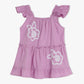 Girls Lace Pattern Woven Top