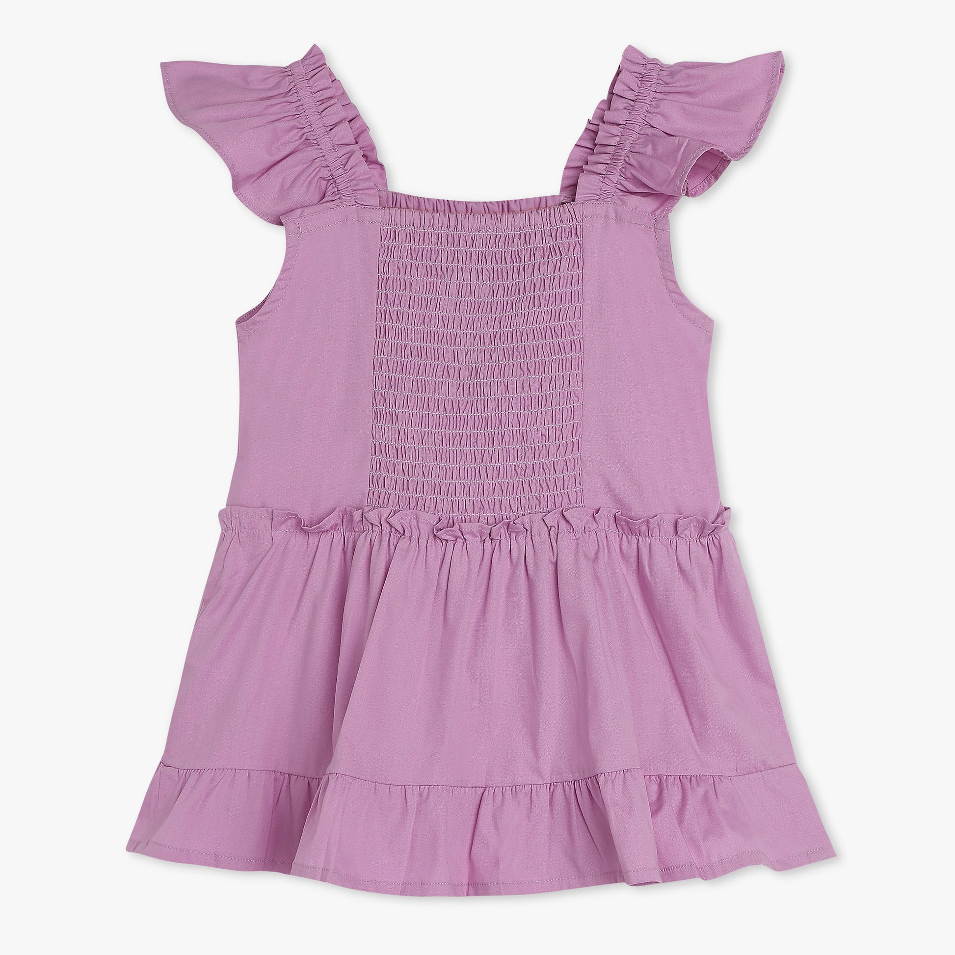 Girls Lace Pattern Woven Top