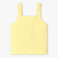 Girls Square Neck Sleeveless Solid Top