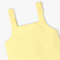 Girls Square Neck Sleeveless Solid Top