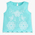 Buy Girls Regular Fit Embroidered Sleeveless Top  - Style Union
