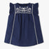 Girls Embroidered Woven Sleeveless Top