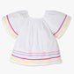 Girls Pleated Woven Top