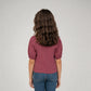 Girls Cotton Hi-Low Pleated Top