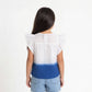 Girls Cotton Tie-Dye Woven Top