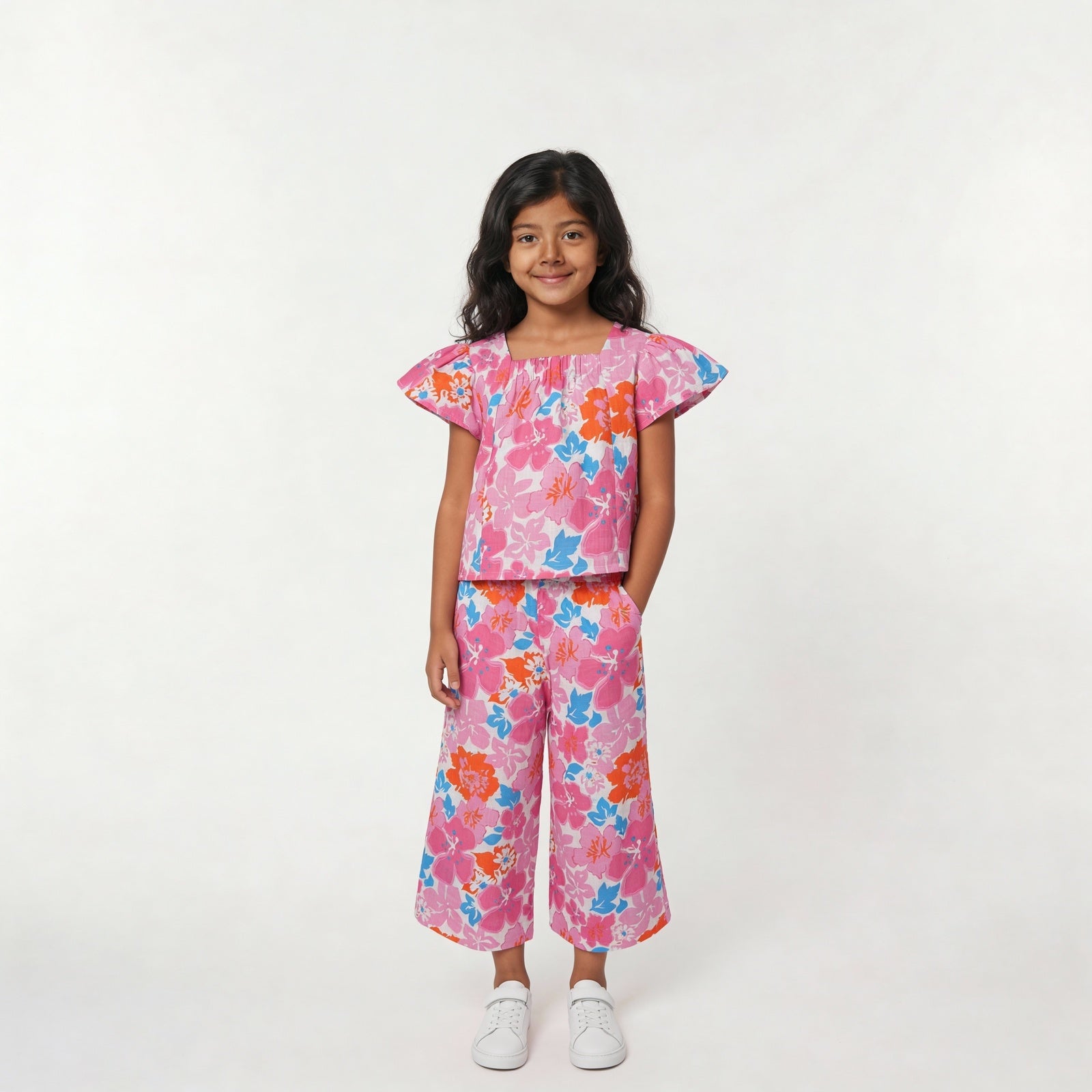 Girls Cotton Printed Dress