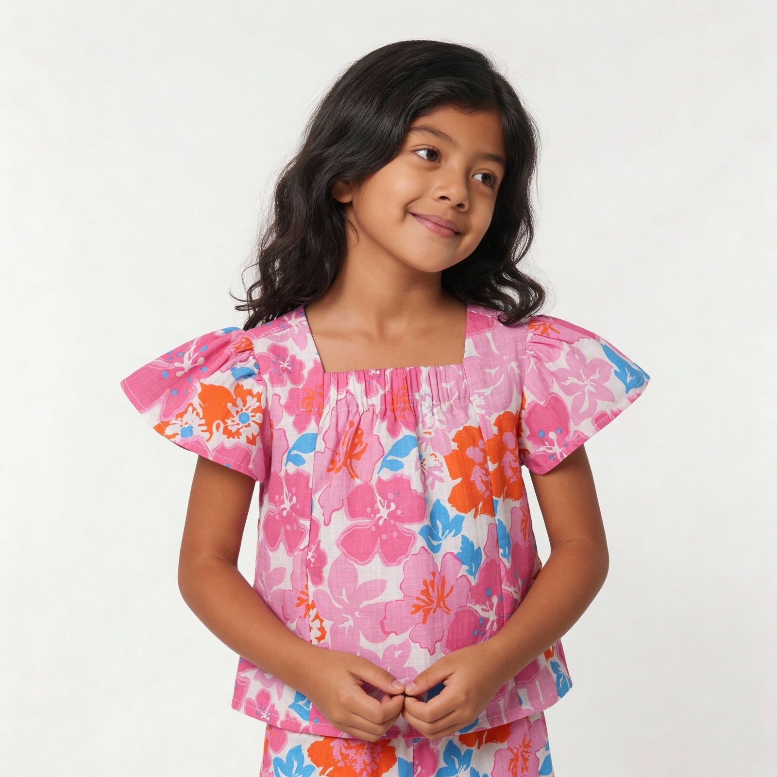 Girls Cotton Printed Dress