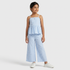 Girls Solid Strappy Top