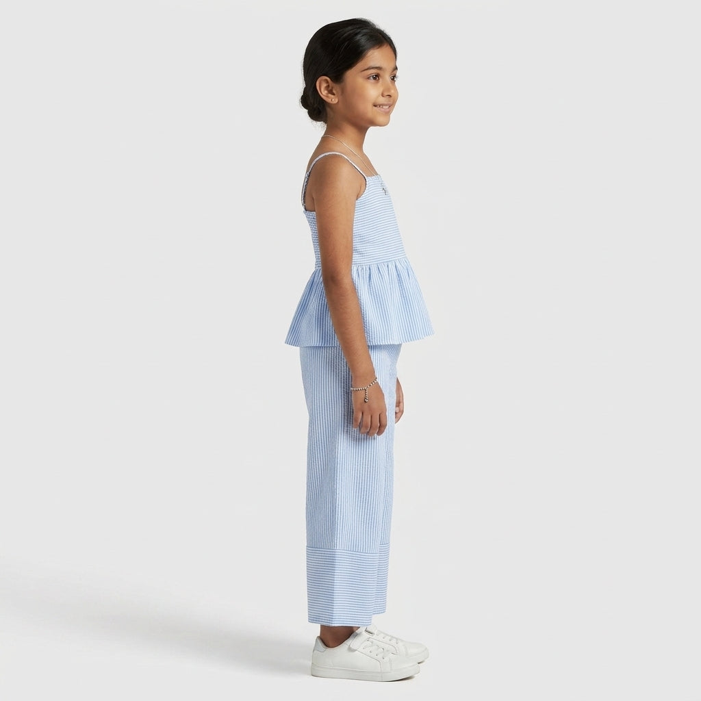 Girls Solid Strappy Top