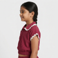 Girls Cotton Ric-Rac Lace Top